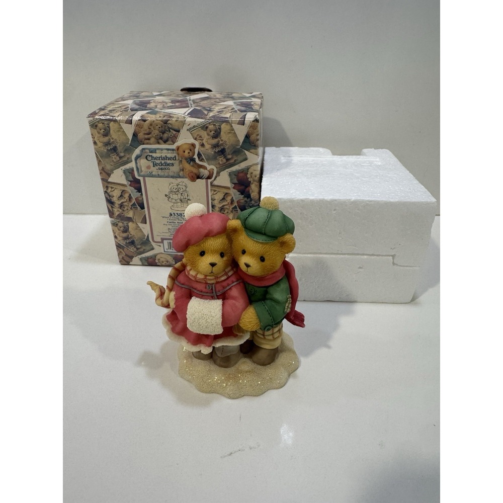 1999 Cherished Teddies Carlin and Janayw Box Vintage